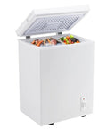 Kick Back And Chill On This 3.2 Cubic Feet Chest Freezer With Rapid Cooling And A Removable Basket for meat, seafood, and fruits.