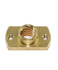 Upgrade Your 3D Printer Game With This Top Notch T8x8 Lead Screw Kit Featuring Precision Machined POM Nuts And Durable Brass Flange Nut For Smooth Z Axis Motion, Zero Layer Shifts, And Awesome Print Accuracy Today. brass flange nut with threaded center and two mounting holes