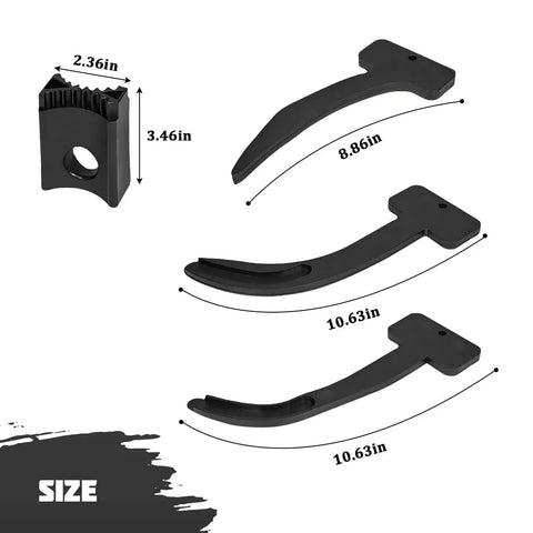 Heavy Duty Shop Grade 6 Pack Camshaft Timing Lock Tools And Cam Phaser Engine Service Kit Tough Polypropylene Build sizes 2.36in, 8.86in, 10.63in.