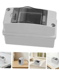 Weatherproof Electrical Junction Box With Transparent Cover For Outdoor Industrial Control Panels And Power Enclosures, IP65 Rated