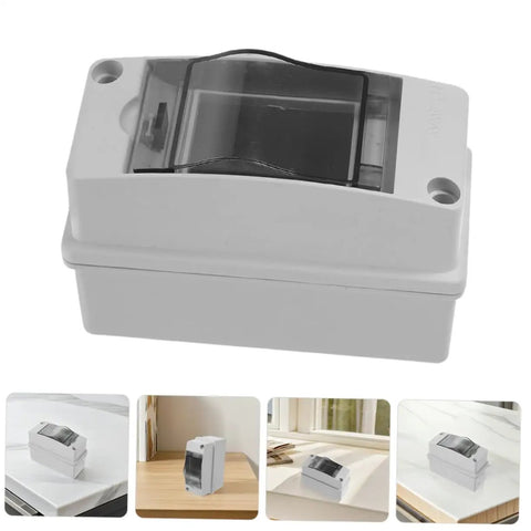 Weatherproof Electrical Junction Box With Transparent Cover For Outdoor Industrial Control Panels And Power Enclosures, IP65 Rated