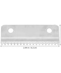Metal Tape Cutter Replacement Blades With Beefy Serrated Teeth, 10 Pack, Fits Box Tape Dispenser, Spare Parts For Shipping And Warehouse Packaging, Compatible With Most Desktop And Standalone Tape Dispensers; silver blade 2.44 x 0.75 in