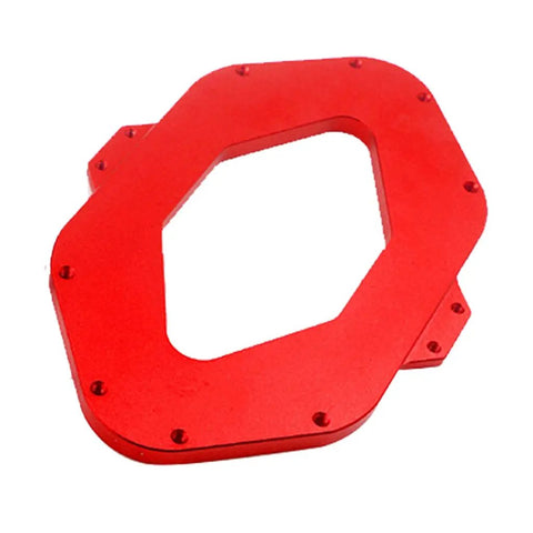 Hassle Free Router Table Round Corner Template And Fillet Gauge Jig For Smooth Woodworking Edges Heavy Duty Aluminum Construction with red finish.