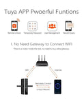 Tuya APP features for Heavy Duty Fingerprint Smart Digital Deadbolt Lock With Built In Doorbell and Slick Electronic Keypad Access.