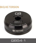 Badass High Torque Low Speed Gimbal Motor Gb54 1 Kv33 Brushless Camera Servo top view black aluminum body with precision detailing.