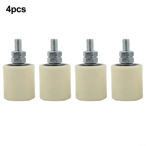 Four Pack Sliding Gate Guide Rollers With Quiet Nylon-Wrapped Wheels, Durable Bearings And Polypropylene Body For Smooth, Low-Friction Operation. Adjustable Install Options And Wide Gate Applications