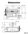 Two Pack Micro Servo 1.5g Tiny Digital Linear Servo For Indoor RC Planes And Small Drones, dimensions detailed diagram