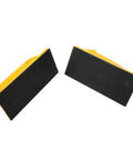 Two Piece Safety Push Block Set With Oblique And Straight Handles For Woodworking On Table Saws Router Tables And Jointers, black non-slip pads