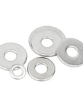 200 Pcs M3 M4 M5 304 Stainless Steel Flat Washers Set Assorted Sizes For Fasteners Woodworking And DIY Projects That Spread Load And Keep Threads Tight, assorted washers