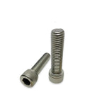 8-32 X 1/2 Inch Stainless Steel Socket Head Cap Screw 18-8 100 Pack Durable Fasteners For Building And Maintenance Projects With Precision Threads, Corrosion Resistant Hardware Kit Essentials, shown upright and angled