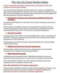 Image of a document titled 'Why Security-Grade Monitors Matter', explaining features like ventilation, flexibility, and better warranty.
