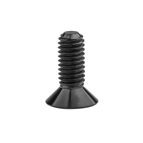 Black flat-head Torx screw, M3 x 10mm, Torx T10 drive, side view.