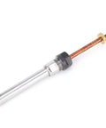 Adjustable Pen Mandrel For Woodturning MT1 6mm Diameter Steel Lathe Tool Turning Mandrel with taper shank and copper rings.