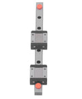 MGN12C Linear Guide Rail Kit With 2 Sliding Blocks For 3D Printers And CNC Machines Heavy Duty Stainless Steel Motion Guide 2.84kN Dynamic Load 100mm Rail Length Smooth Precision Linear Bearings For Pros And DIYers, front view