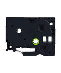 Tough As Nails Heat Shrink Label Tape Compatible With Brother Ptouch Printers black tape with green detail for 5.8mm width use.
