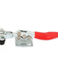 Heavy Duty Carbon Steel Toggle Clamp With 500 Lbs Holding Capacity For Woodworking Jigs And Welding Fixtures, side view.
