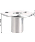 Built Tough M12x40 Carbon Steel Brad Hole Tee Nuts Featuring Heavy Gauge Round Flange Insert For Sturdy Furniture Hardware And No Sweat Wood Project Installations 5 Pack, dimensions 24mm diameter, 2.5mm thick.