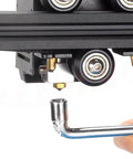 Installing brass nozzle with All In One 3D Printer Maintenance Tool Kit for K1 K2 Ender 3 and FDM printers