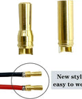 EC5 Battery Connector Adapter Set Gold Plated 5mm Banana Plug Bullet Male And Female For RC ESC LiPo Battery Safe Polarity
