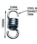 Heavy Duty Stainless Steel Swing Springs For Hammock Chair And Porch Swing 500Lb Capacity Premium 304 Stainless Steel showing measurements