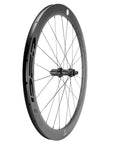 Ridiculously Light Carbon Disc Wheelset for Road Bikes Tubeless Ready Six Bolt Rotors 50CU25 12x100 rear wheel angled view
