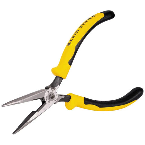 Long Nose Side Cutting Pliers 6-3/4-Inch Pro Grade With Induction Hardened Cutting Knives and Curved Handles, Model J203-6