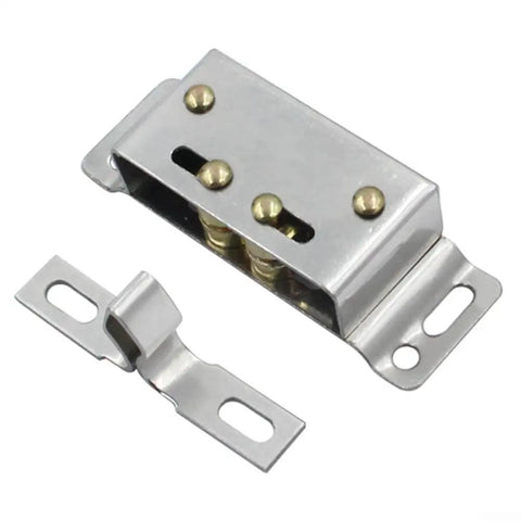 Double Roller Catch Stainless Steel Cabinet Door Latch For RV Boat Trailer Storage Light Duty Marine Grade Silver Finish