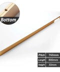 Long Cabinet Door Handle 1000mm Brushed Gold Or Silver Aluminum Cupboard Pulls For Kitchen Cabinets Wardrobes And Dressers Sleek