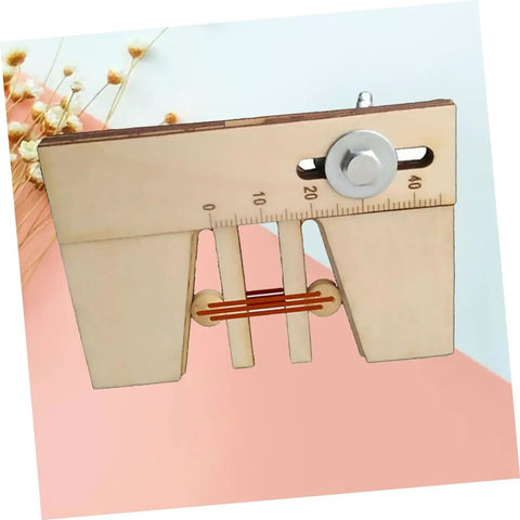 Wooden Mooring Tool For Sailing Model Kits Handy Assist Device with scale display for secure boat model assembly