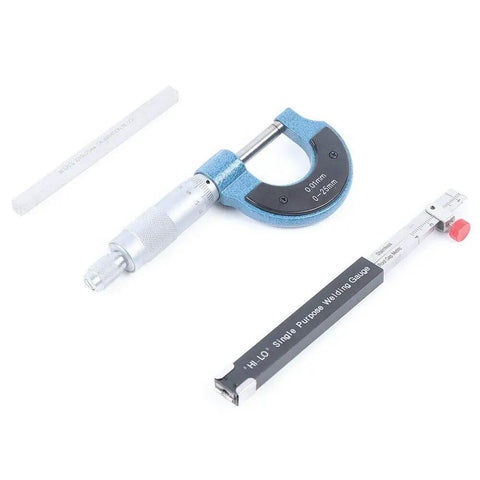 13 Piece Welding Gauge Tool Kit With Carry Case Includes 0 To 150mm Ruler Fillet Welding Gauge Micrometer Inspection