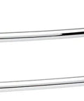 24 Inch Polished Chrome Double Towel Bar For Kitchen And Bathroom Towels, Durable Zinc Construction, Corrosion Resistant Finish