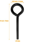 12 Piece Hex Dogging Key Set With Full Loop For Key Ring Built Tough Heavy Duty Annular Allen Wrench For Push Bar Door