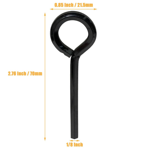 12 Piece Hex Dogging Key Set With Full Loop For Key Ring Built Tough Heavy Duty Annular Allen Wrench For Push Bar Door