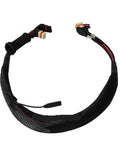 Aircraft Arm ESC Composite Cable For T50 Drone Replacement Parts, coiled cable with connectors, black mesh cover visible