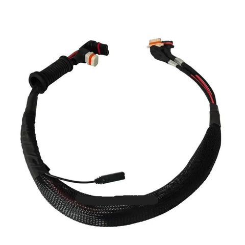 Aircraft Arm ESC Composite Cable For T50 Drone Replacement Parts, coiled cable with connectors, black mesh cover visible