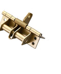 Golden Automatic Door Hinges With Screws Adjustable Spring Tension And Multifunctional Positioning Control For Residential Doors