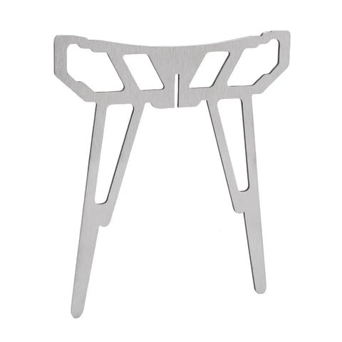 Ultra Lightweight Portable Campfire Tripod For Outdoor Cooking, stainless steel frame for hiking and BBQ, 17.5x19.7 cm.