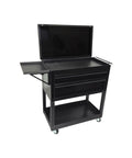 Roll Cart With Side Tray And Handle Combo For US General Mini Tool Box Slick Pro Grade Accessory Set Made In USA Mini Storage Cart Heavy Duty Organizer Easy Roll Utility Tray