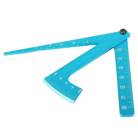 Race Ready Performance 3 In 1 Rc Car Setup Tool Aluminum Height Gauge Ruler For Checking Chassis Clearance And Fine Tuning Suspension Camber Angles On Your Rig