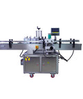 Automatic Fixed Point Labeling Machine For Round Bottles Cans And Jars With Slick Height Adjustments And Quick Setup Star Feeder