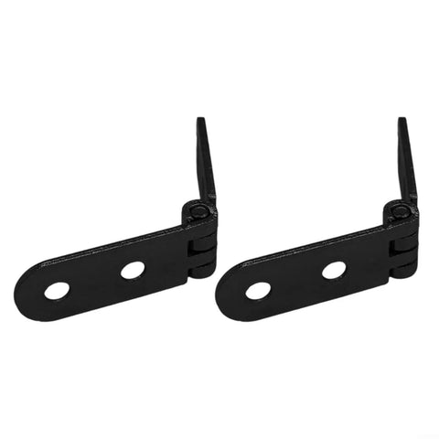 2 Pack Beefy Black Iron 180 Degree Folding Hinge for tables, 2.99 by 0.59 inches, heavy duty with screws