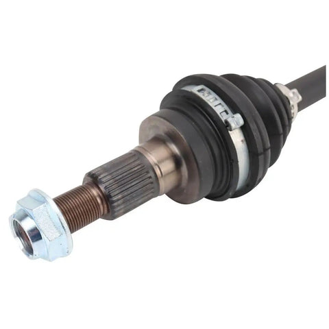 Front Axle Shaft For Porsche 911 2005 To 2013 Heavy Duty Steel Build, detailed view of drive component with hardware.