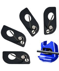 4 Pack Magnetic Arrow Rest For Recurve Bow Adhesive Back Archery Accessory Right Hand in black with stainless steel wire