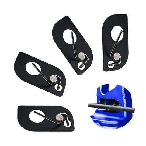 4 Pack Magnetic Arrow Rest For Recurve Bow Adhesive Back Archery Accessory Right Hand in black with stainless steel wire
