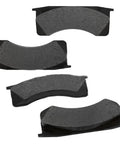 Meritor Genuine hydraulic disc brake pad set, four front-view pads with gray friction material on black backing plates.