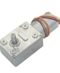 Absolute Beast DC Worm Gear Motor High Torque Speed Reducer 12V 24V adjustable motor with metal casing for robotics.