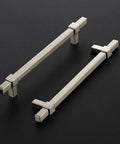 Brushed Nickel Cabinet Handles 25 Pack For Cabinets And Drawers 6-1/4 Inch Center To Center Stainless Steel Cabinet Pulls