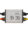 Beefy 12V To 5V Car DC Converter Waterproof Buck Regulator with aluminum case and wires visible, 15W 3A output labeled.