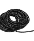 Spiral Cable Wrap 8mm Black Flexible Wire Organizer Sleeve For Tangle Free Cable Management Durable PVC 32.8ft Length Ideal For Wiring Electronics Kits And Diy Projects