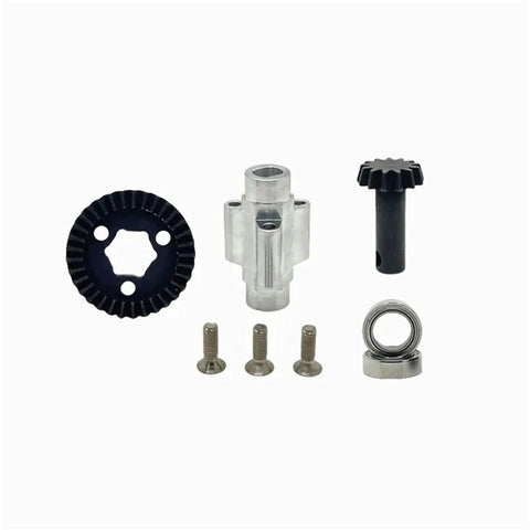 Hyper Go H12Y Plus H12P 1 To 12 Scale RC Car Front And Rear Umbrella Gears Upgrade Kit In Heavy Duty Metal Bevel Gear Set For Smoother Power Transfer Quiet Durable Spare Parts, metal gears and screws